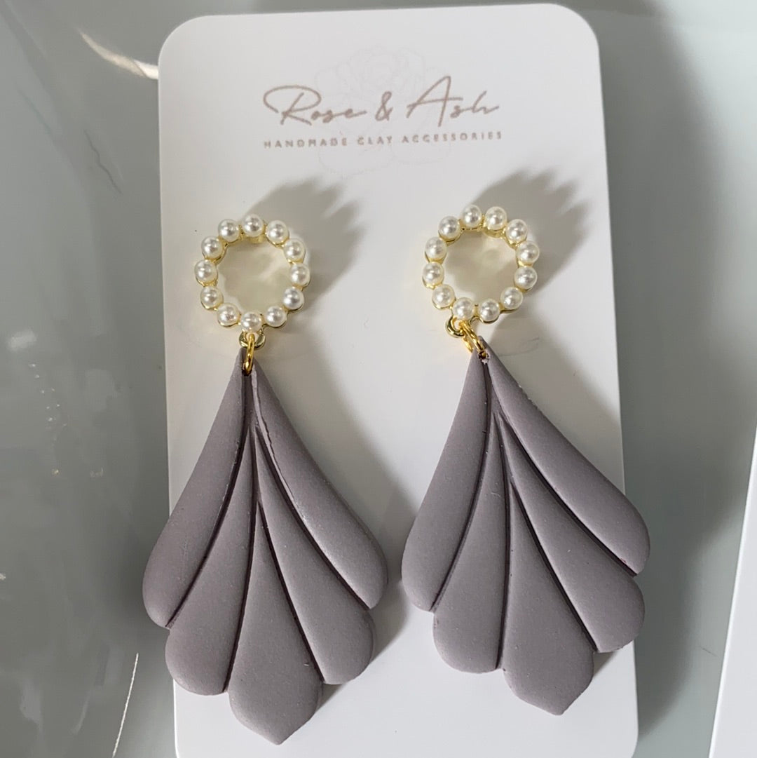 Dangling Earrings with pearl accents