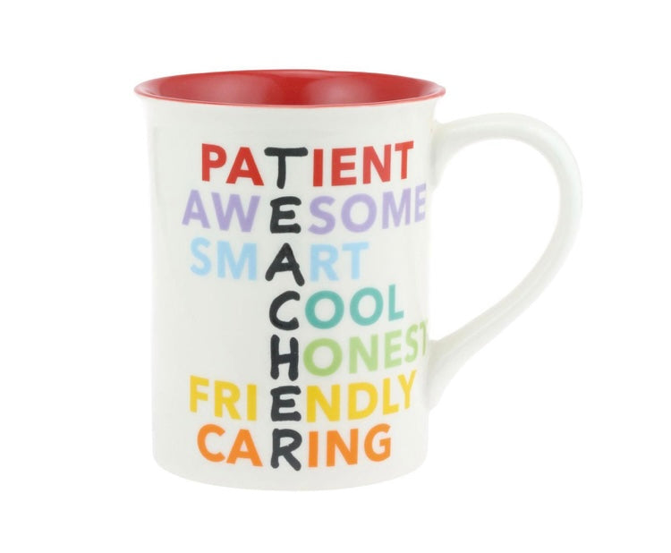 Teacher Engraved Anagram Mug