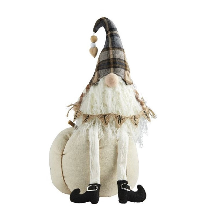 Pumpkin Dangle Leg Gnome