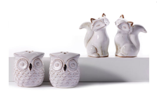 Ceramic Salt and Pepper Shakers, 2 Assorted