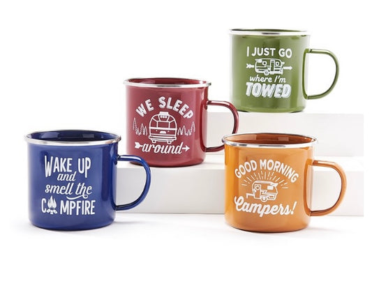 Thermal Coffee Mugs, 4 Assorted