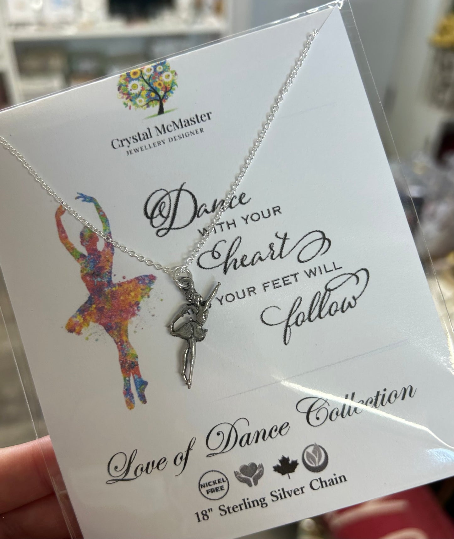 Ballerina Charm Necklace
