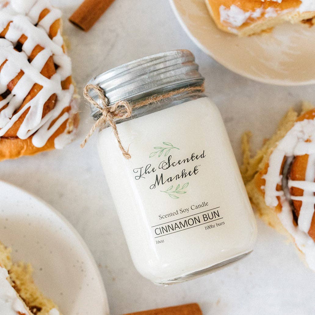 The Scented Market - CINNAMON BUNS Soy Wax Candle 16 oz