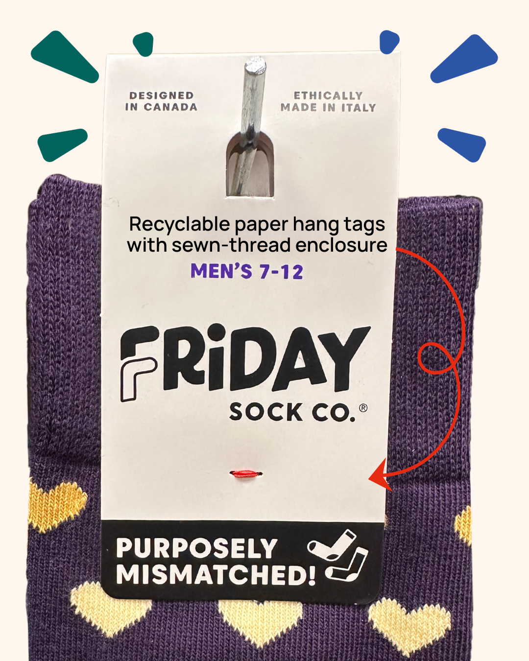 Friday Sock Co. - Men’s Hockey Rink & Player Mid-Calf Socks - Sports Fan Gift: Men's 7 - 12