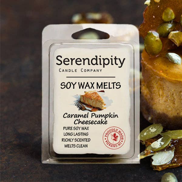 Serendipity Soy Candles - Caramel Pumpkin Cheesecake: 8oz