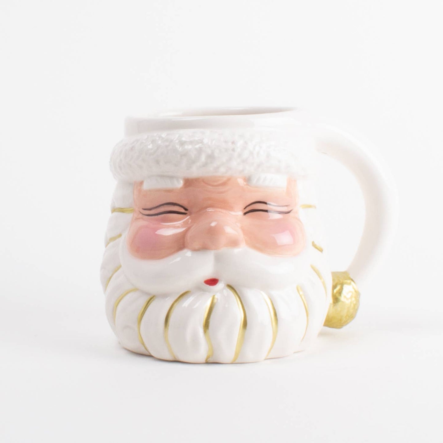 8 Oak Lane - White Santa Coffee Mug, Ceramic, 8 oz
