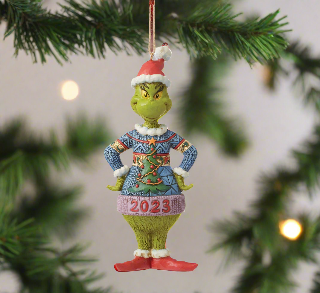 Dated Grinch Ornament 2023