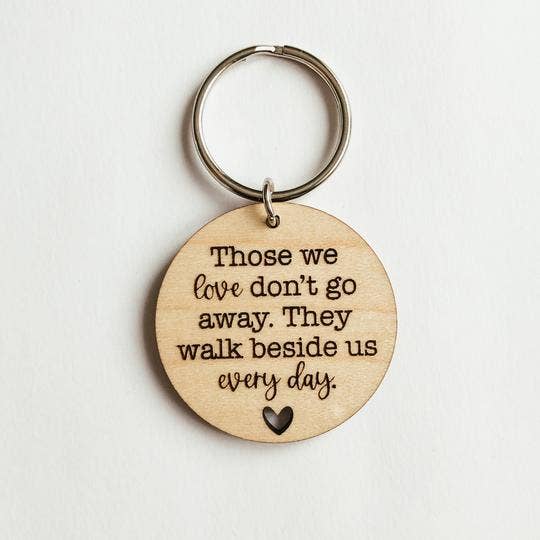 Knotty Design Co. - Those We Love Wooden Keychain