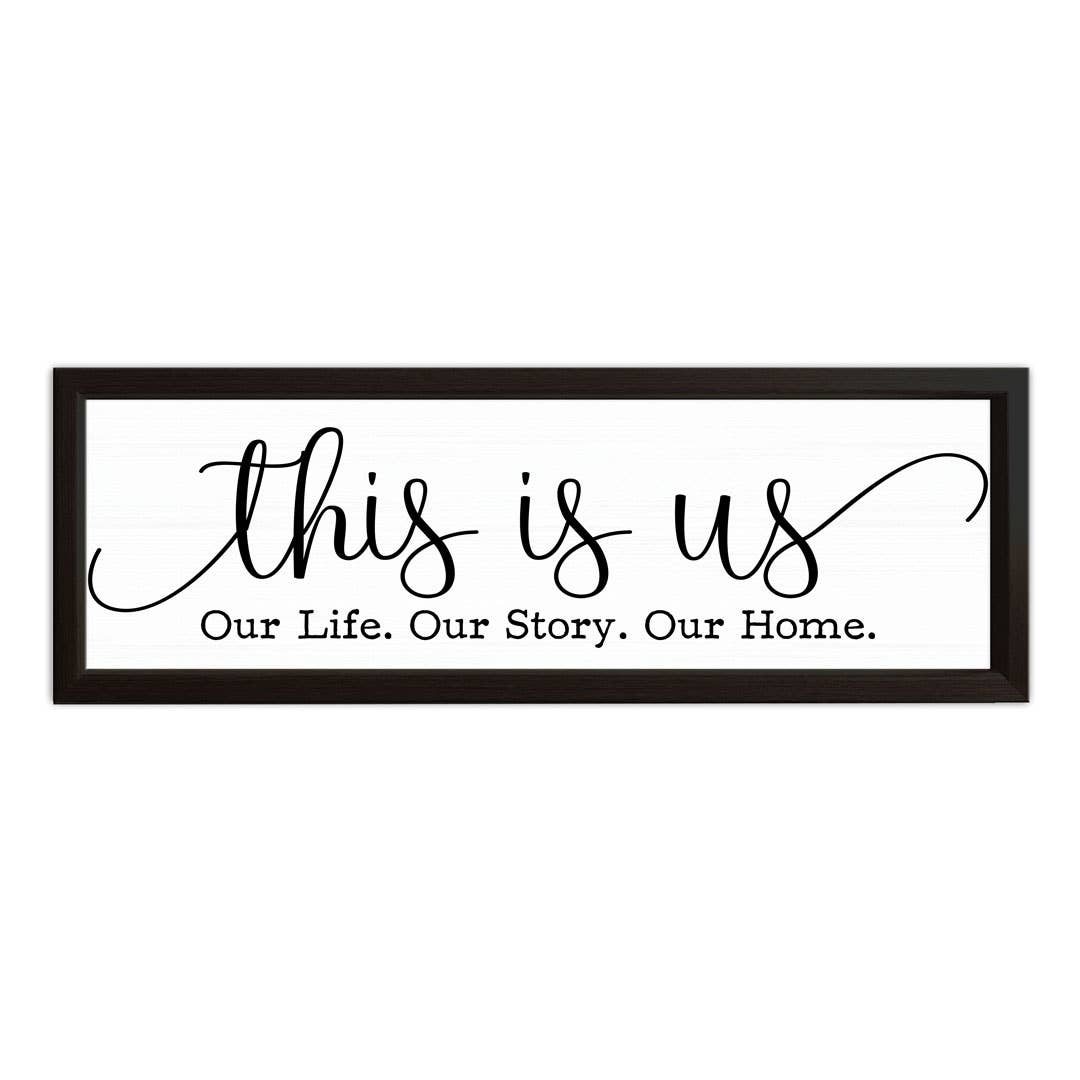 This Is Us | Wood Sign, White