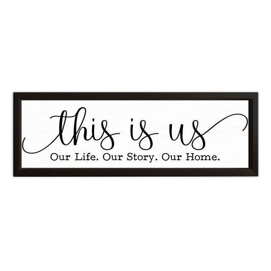 This Is Us | Wood Sign, White