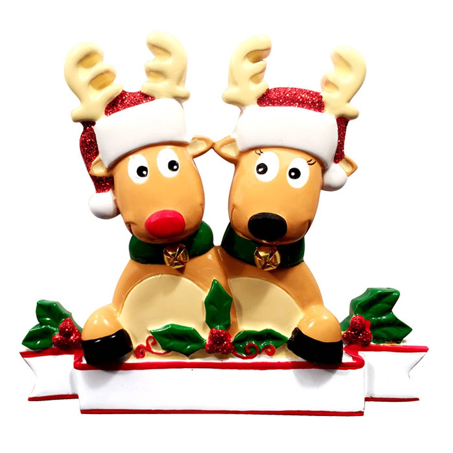 PolarX Ornaments - Reindeer Family Personalized Ornament: 6