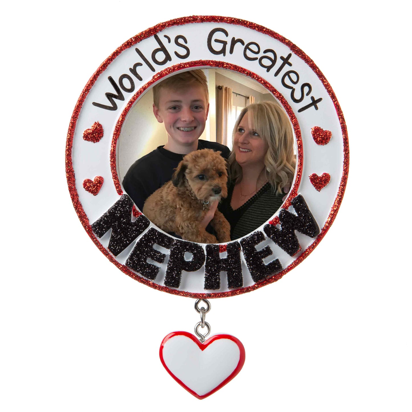 PolarX Ornaments - World's Greatest Nephew Picture Frame Personalized Ornament