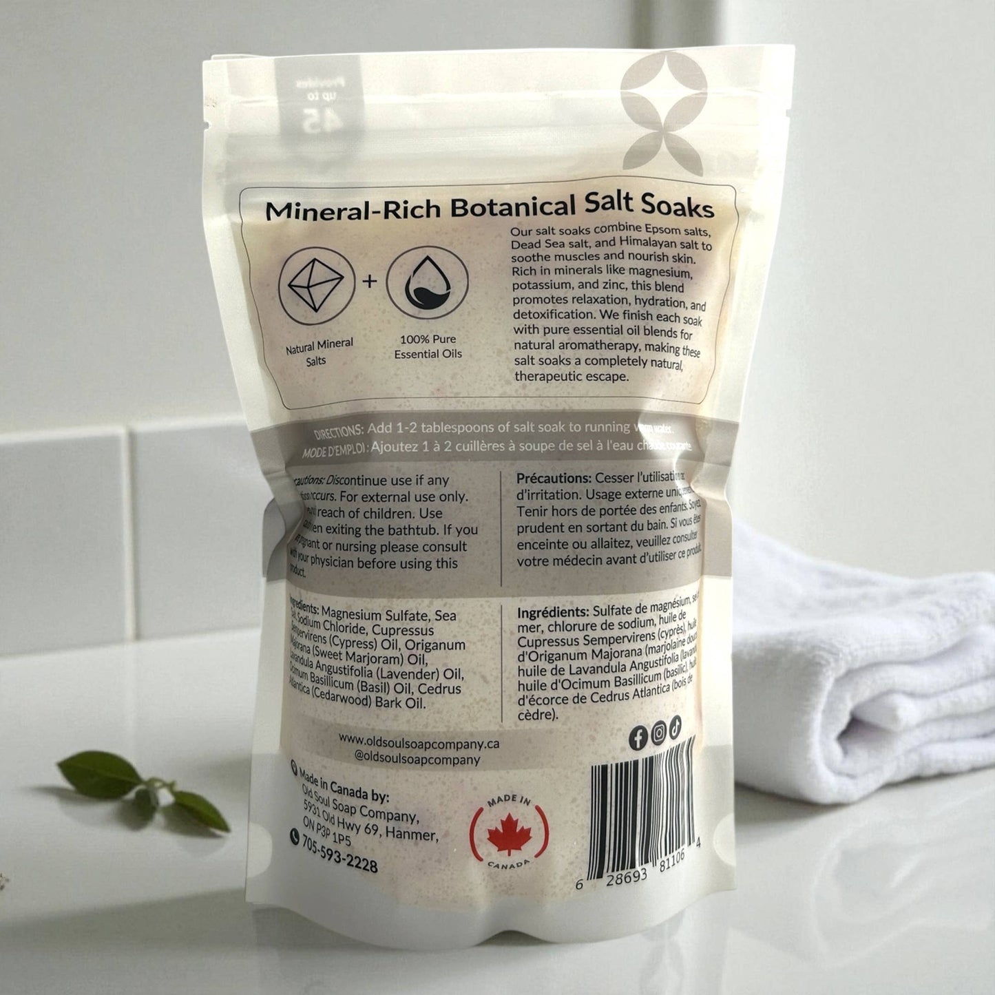 Old Soul Soap Company Inc. - Salt Soak: Sleep Well - 800g