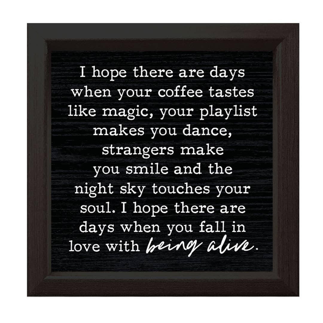 I Hope There Are Days | Wood Sign: White
