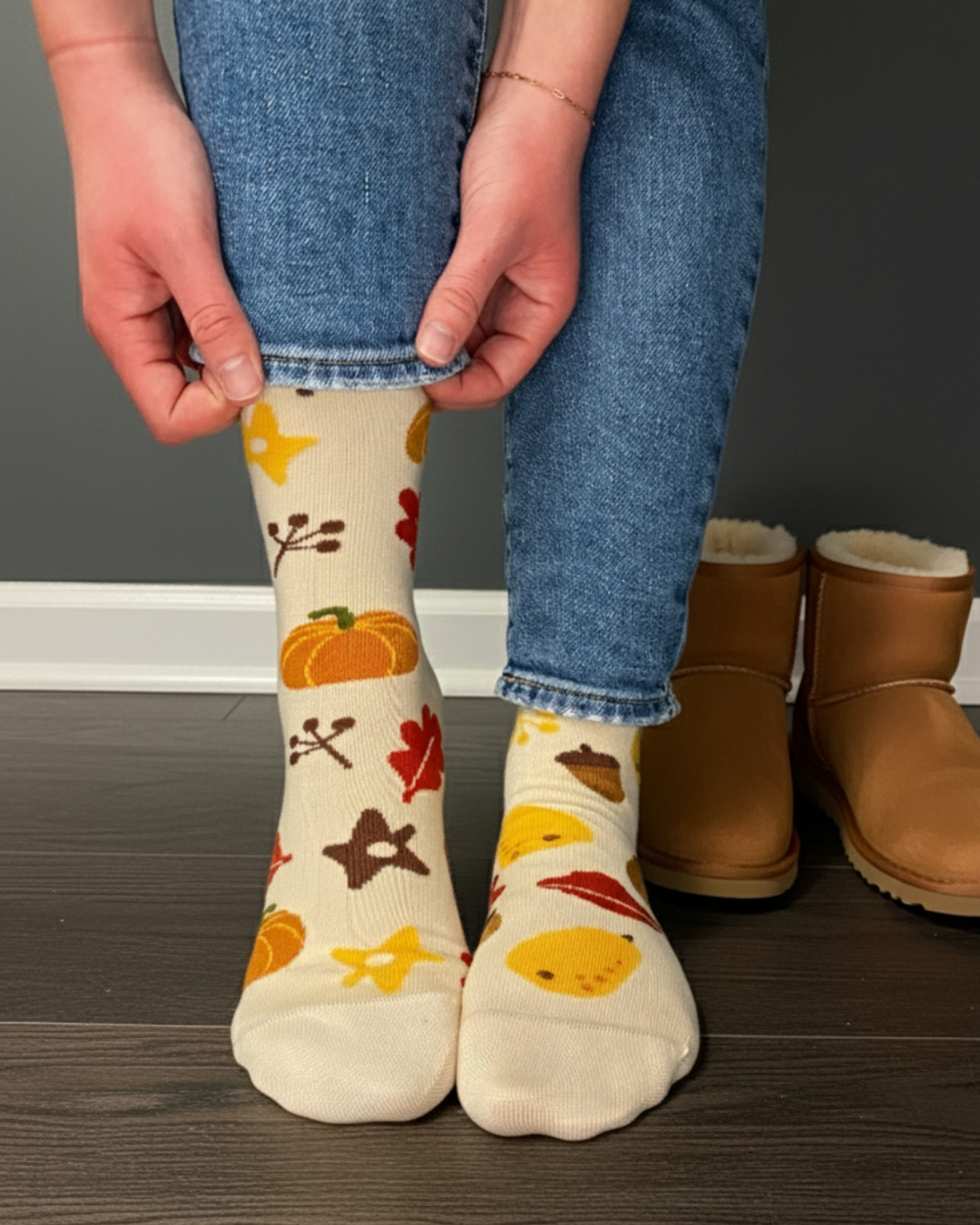 Friday Sock Co. - Women's Fun Fall Crew Socks - Fun Unique Gift for Her