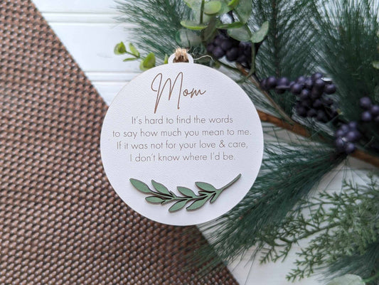 MOM LEAF ORNAMENT