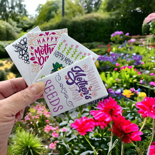 Mother’s Day seed package with poppies