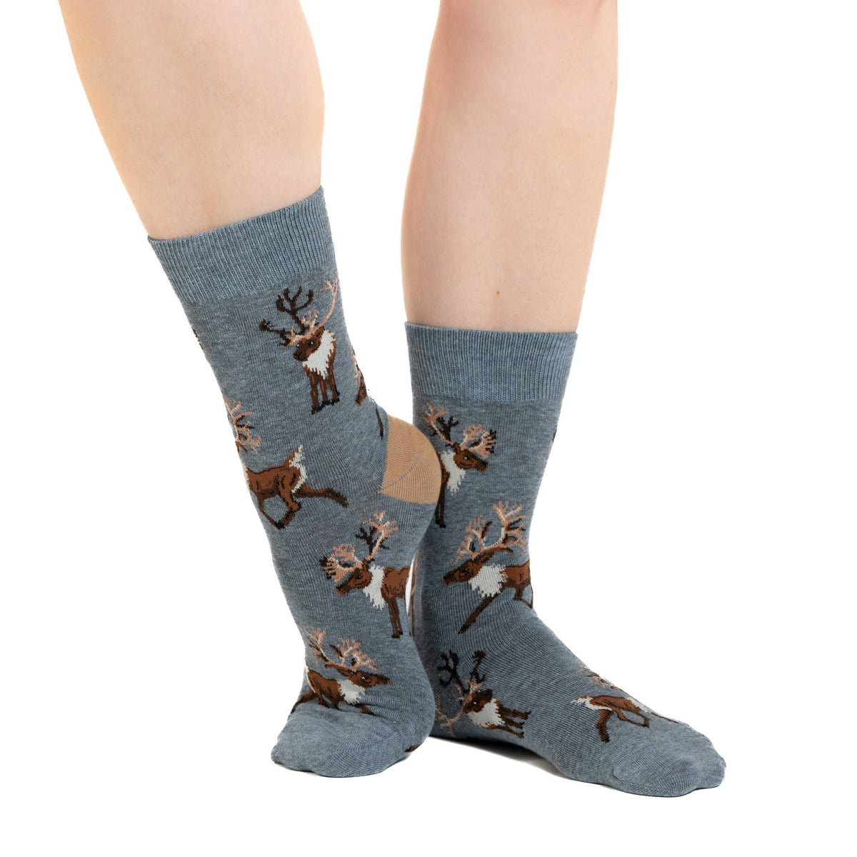 Good Luck Sock - Women's Caribou Socks: Shoe Size 5-9
