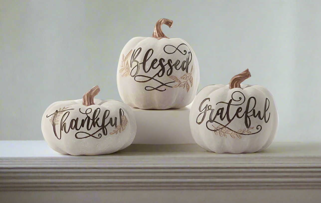 Pumpkin Set with Sentiment