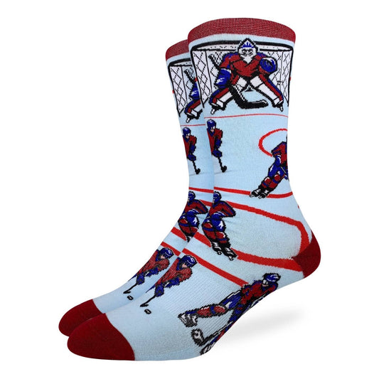 Good Luck Sock - Men's Hockey, Red & Blue Socks