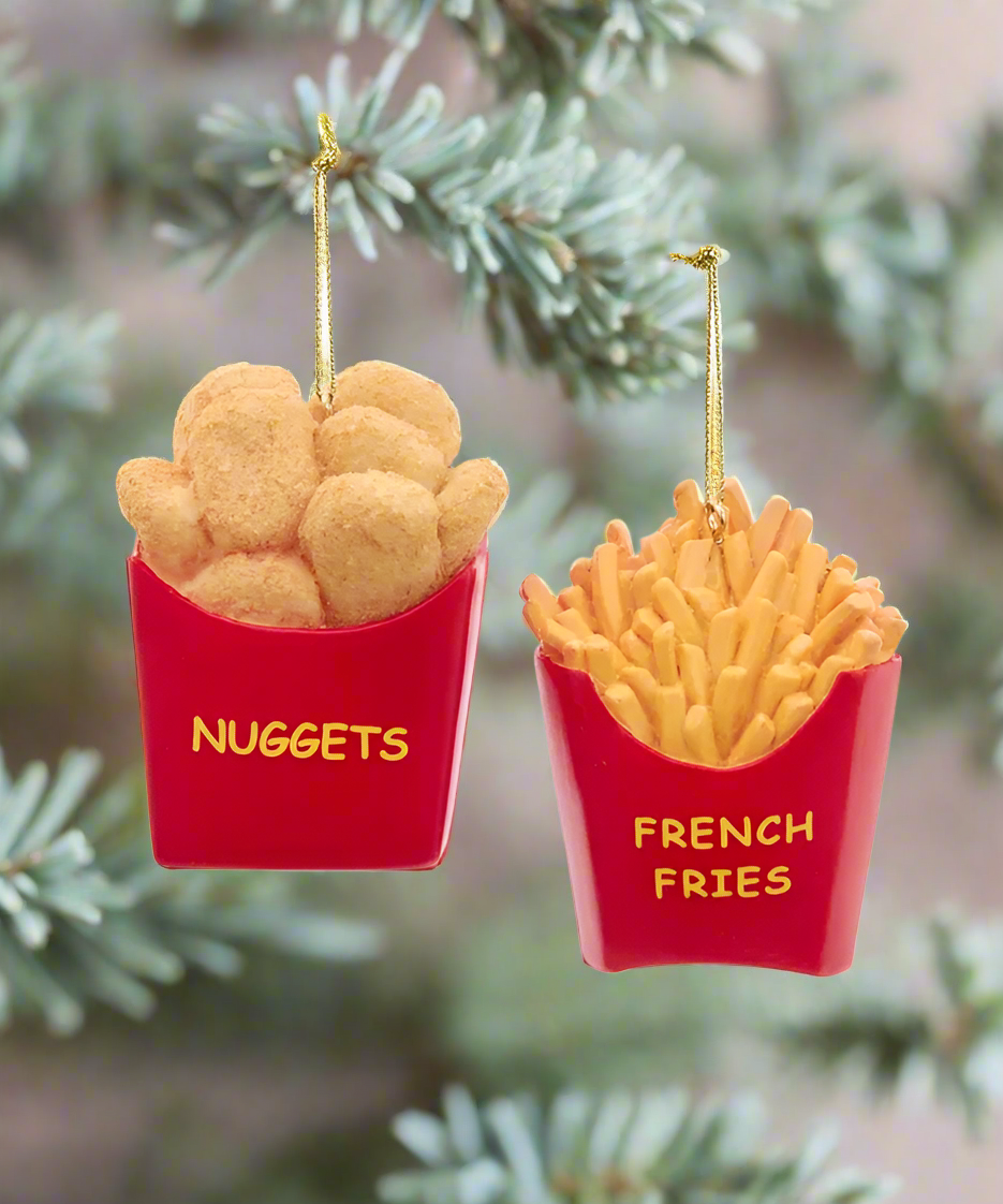 Fries and Nuggets Ornaments, 2 Assorted (sold individually)