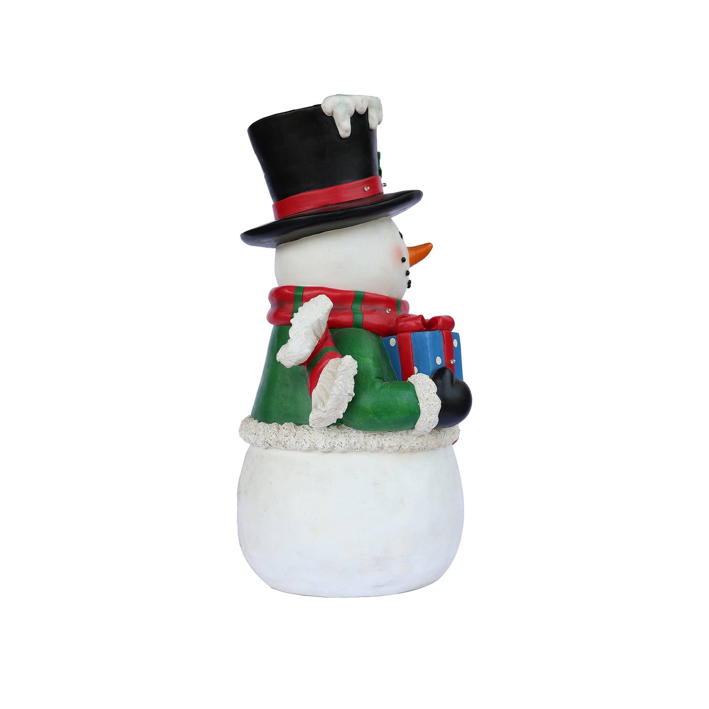 Hi-Line Gift Ltd. - Snowman Statue with LED Lights Lighted Christmas Décor