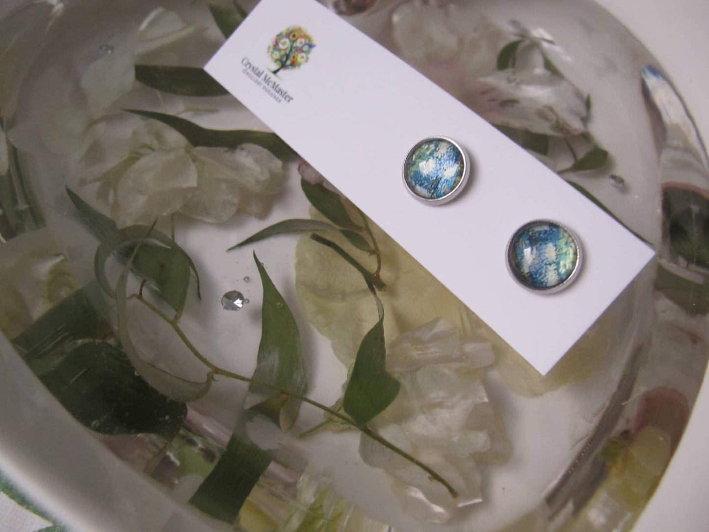 Crystal McMaster Jewellery Designer - Stud Earrings Nature Earth Design