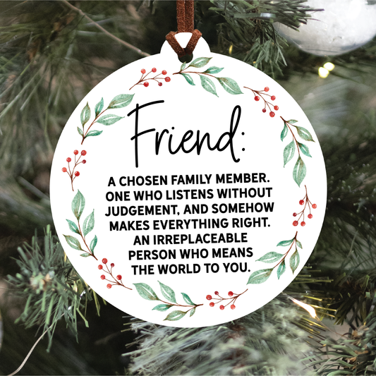 Knotty Design Co. - Friend Christmas Ornament