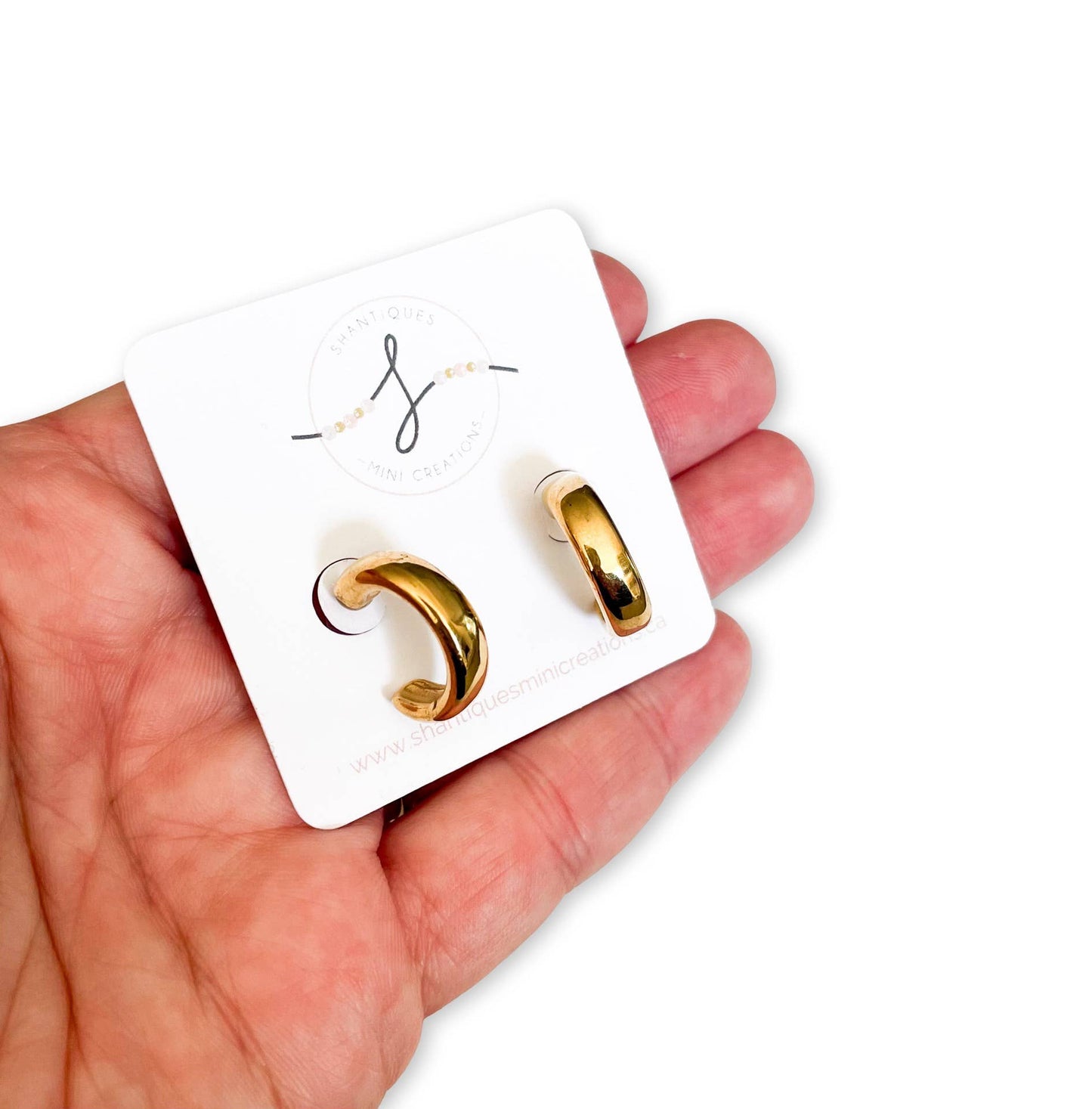 14K Gold Plated Hoop Earrings