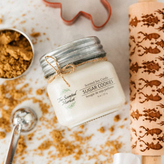 The Scented Market - SUGAR COOKIES Soy Wax Candle 8 oz
