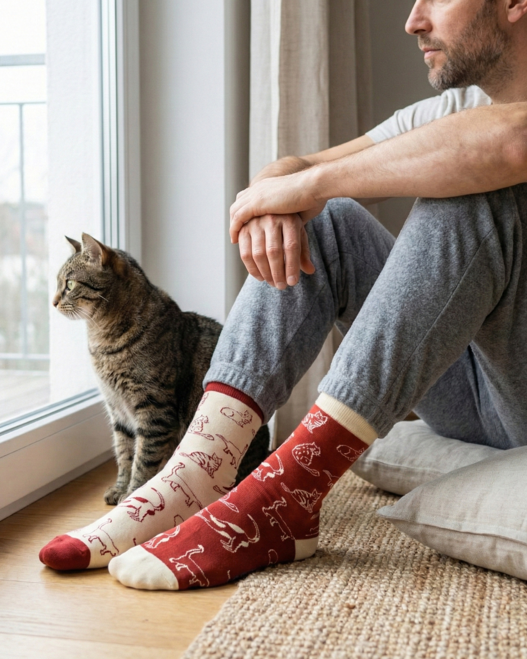 Friday Sock Co. - Men's Cats This Did Good - Novelty Gift for Cat Lovers