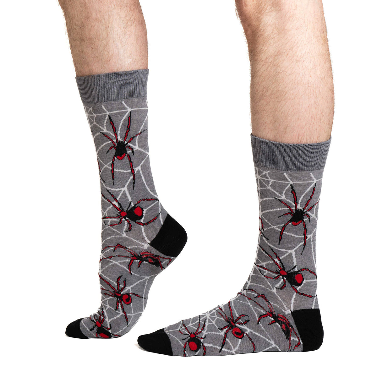 Good Luck Sock - Men's Spiders Socks: Shoe Size 7-12