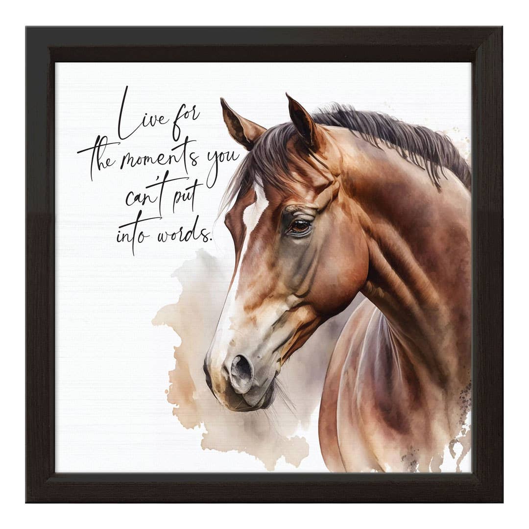 Pinetree Innovations Canada - Live For The Moments | Wood Sign: 14 x 14