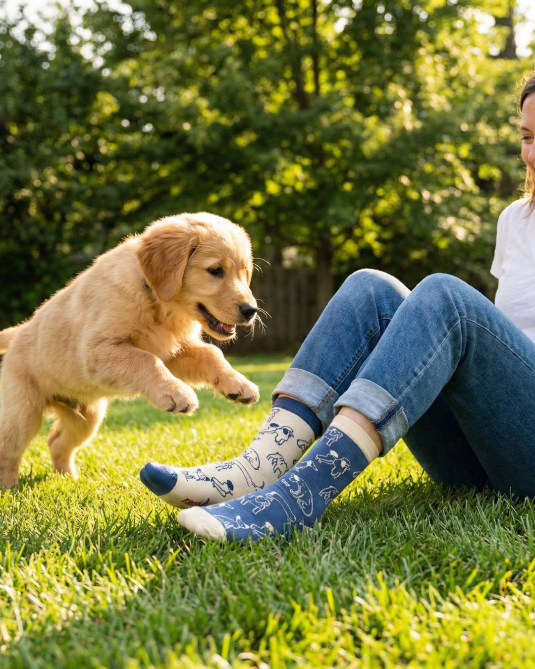 Friday Sock Co. - Women's Dogs This Did Good Crew Socks- Novelty Gift for Her: Women’s 5 – 10