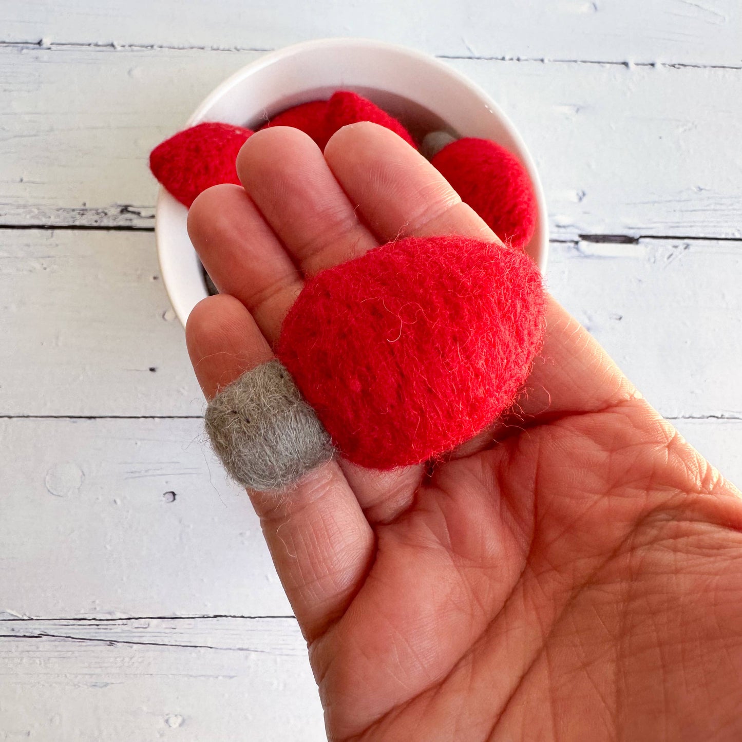 Sewing Seeds Play - One Red Felt Christmas Light Bulb