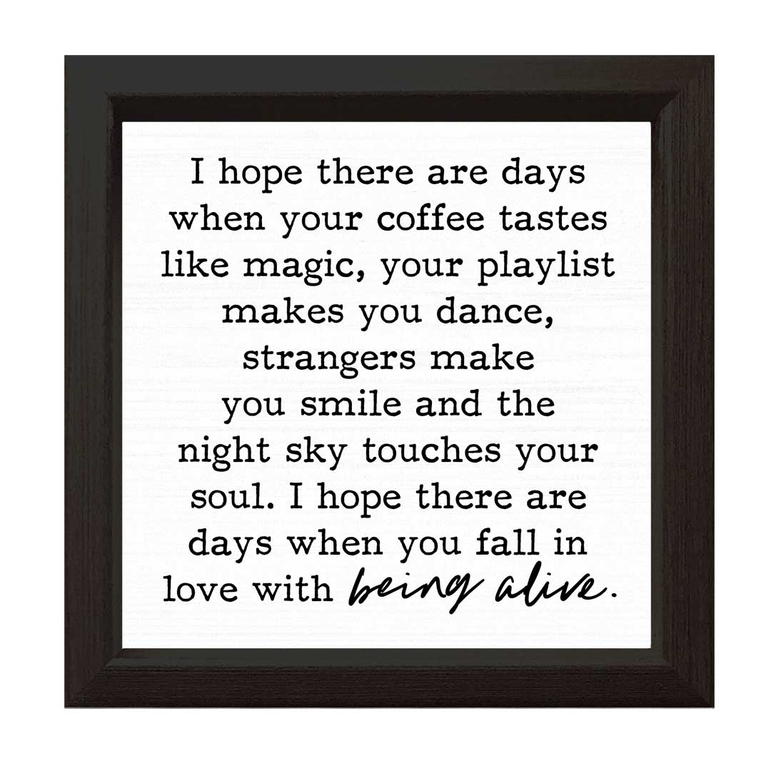 I Hope There Are Days | Wood Sign: White