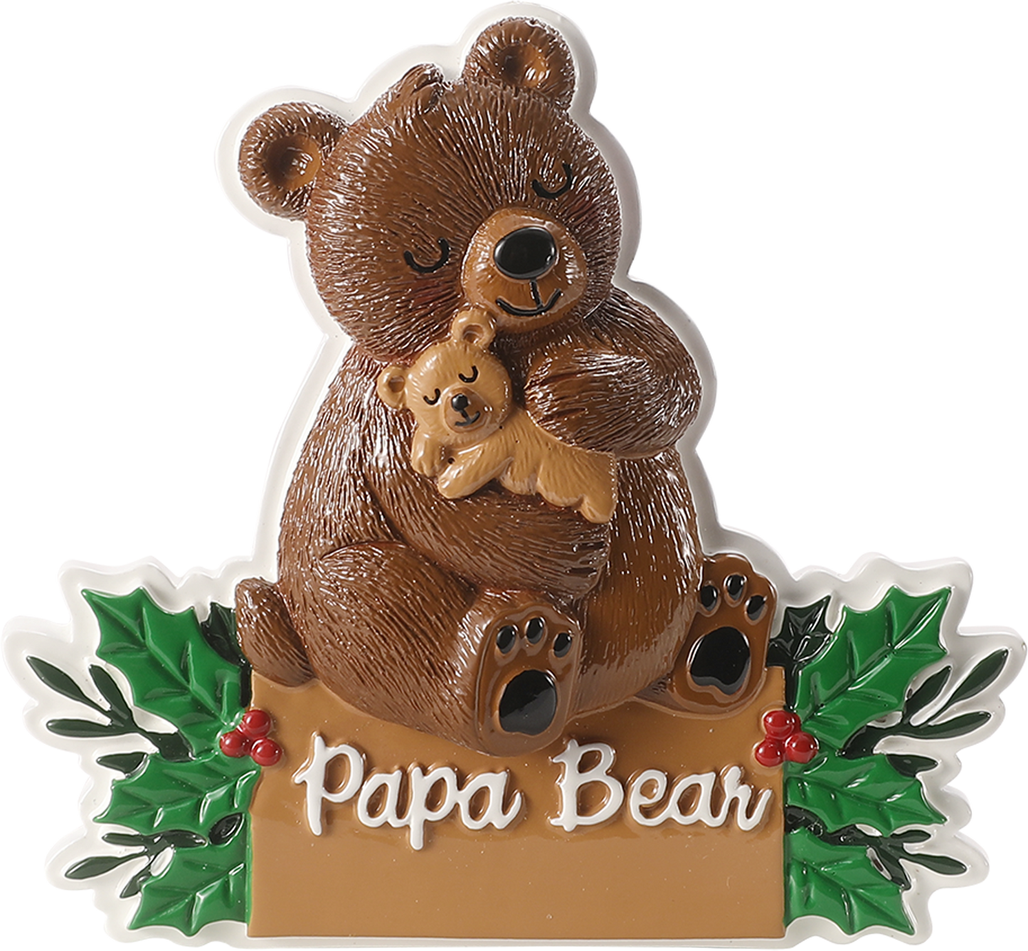 Papa Bear Personalized Ornament