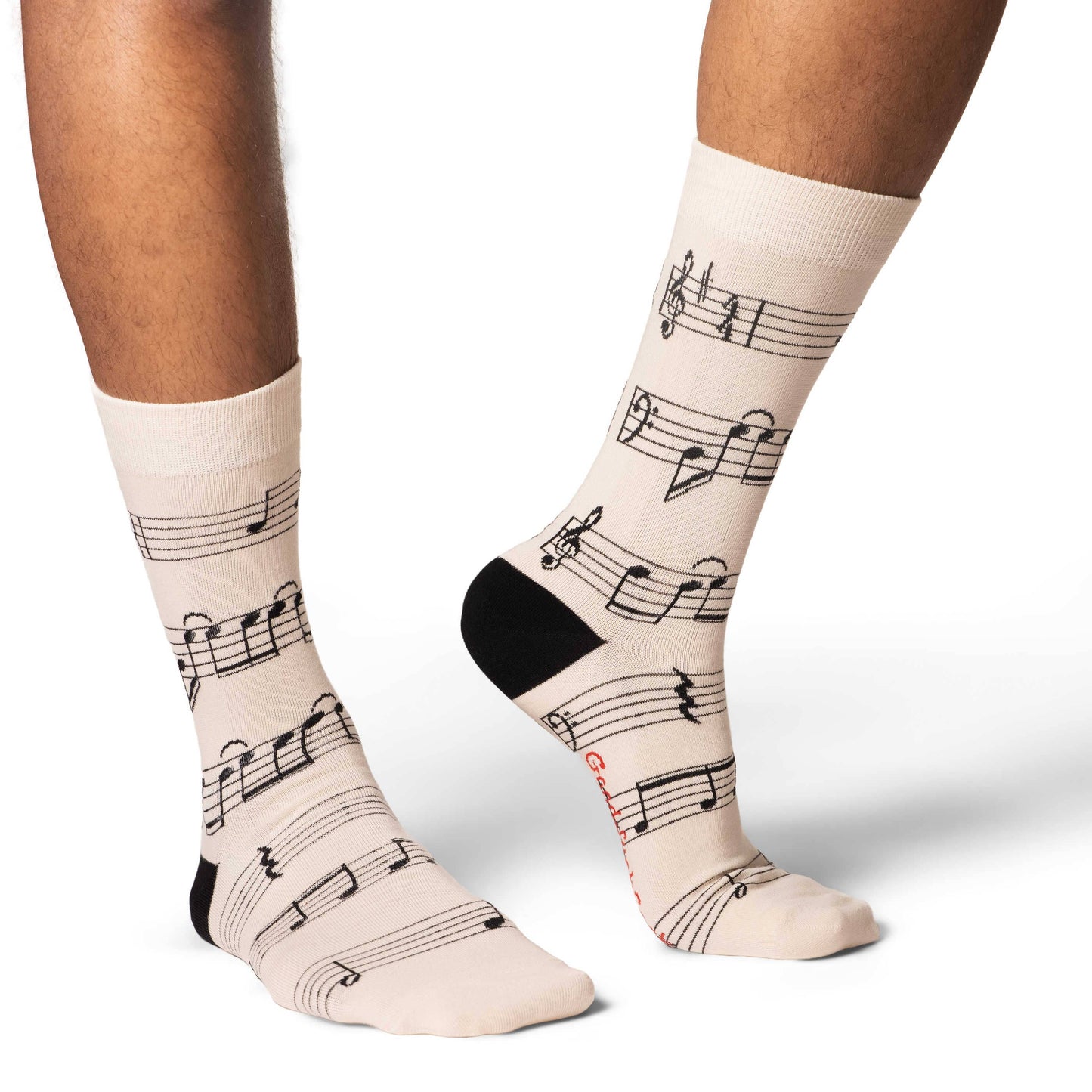 Good Luck Sock - Men's Sheet Music Socks: Shoe Size 7-12