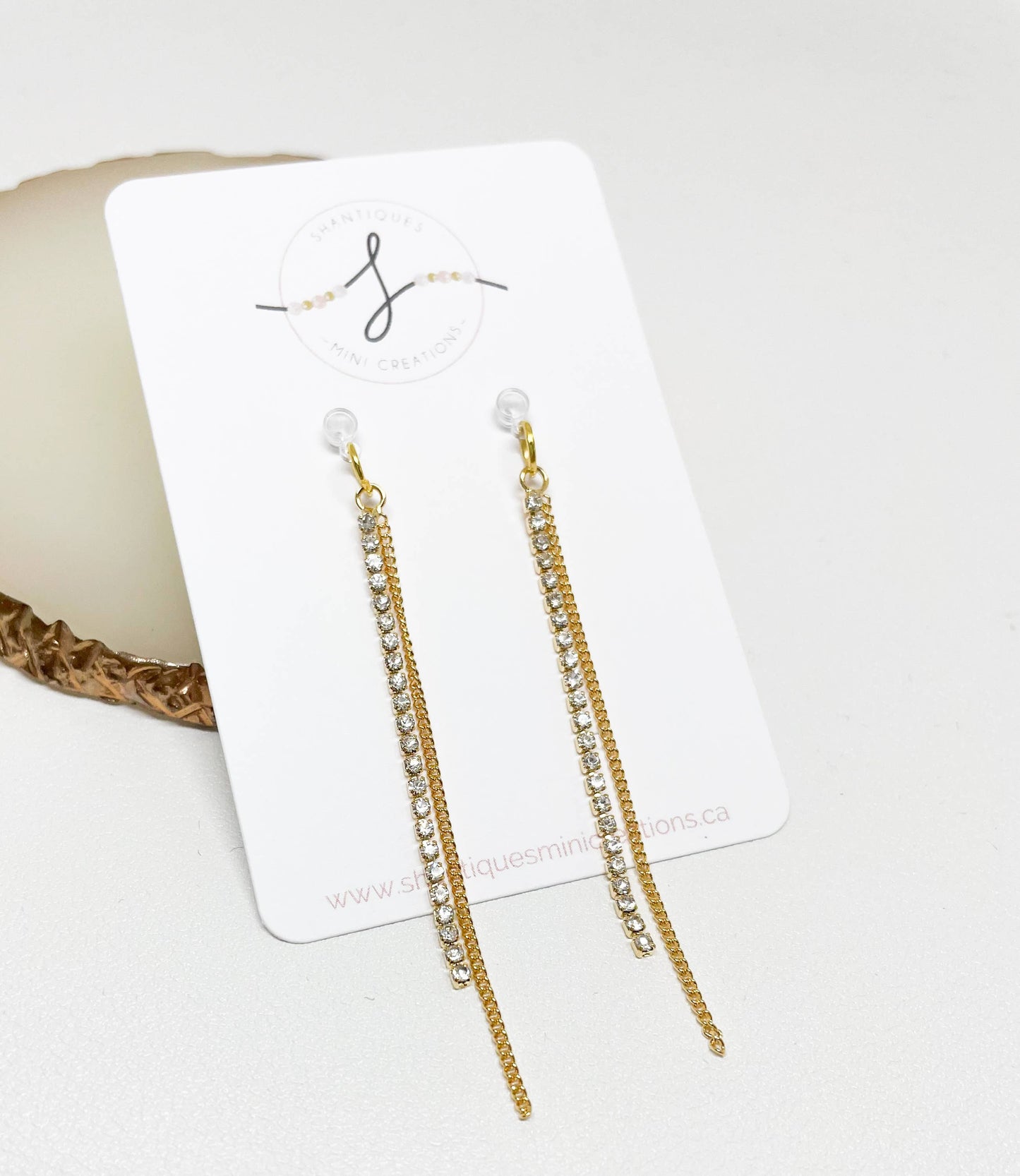 Shantiques Mini Creations - Dangle Earrings - Diamond Drops: 2