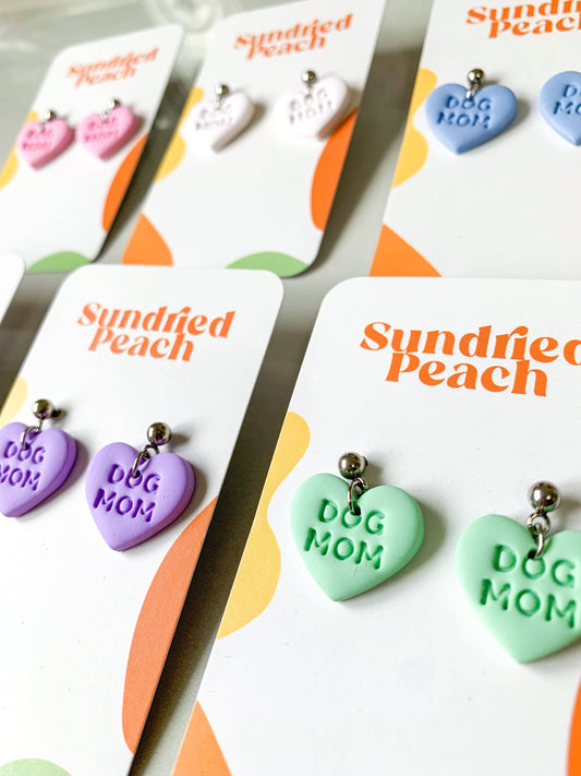 Sundried Peach - Dog Mom Hearts: Pink
