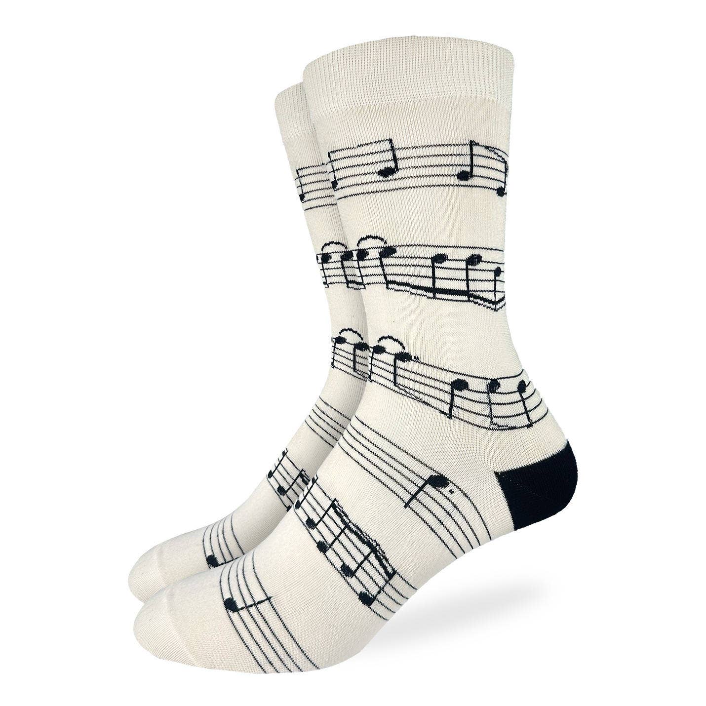 Good Luck Sock - Men's Sheet Music Socks: Shoe Size 7-12