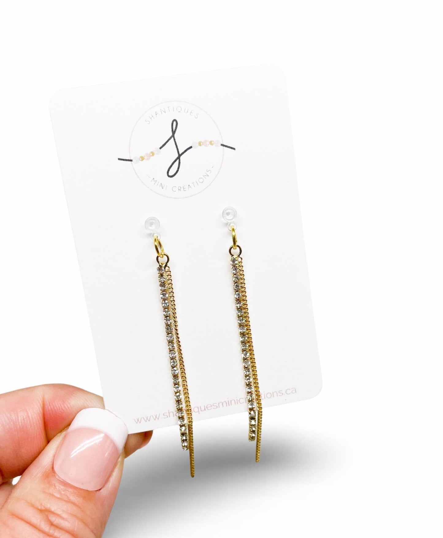 Shantiques Mini Creations - Dangle Earrings - Diamond Drops: 2