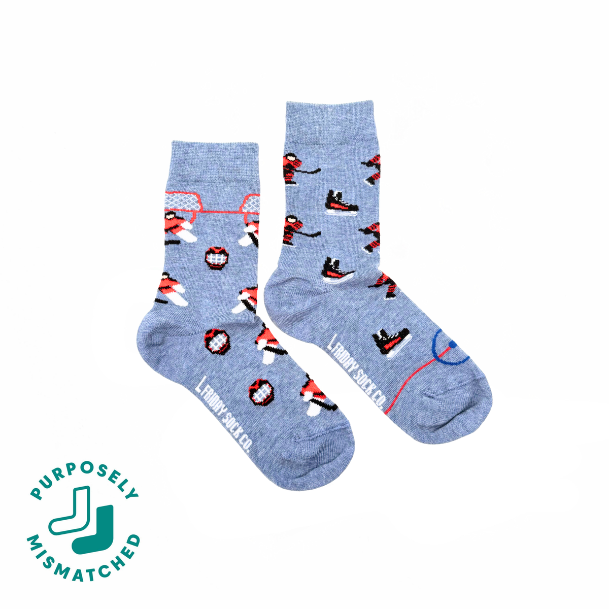 Friday Sock Co. - Kid's Hockey Crew Socks - Best Seller Playful Non-Matching: Medium (Age 4-7)