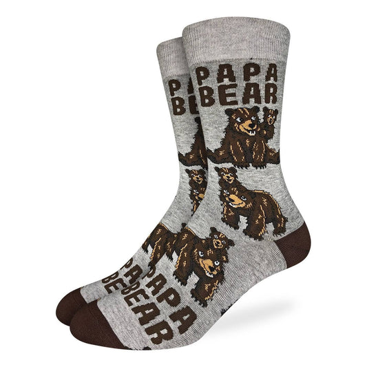 Men's Big & Tall Papa Bear Socks: Shoe Size 13-17