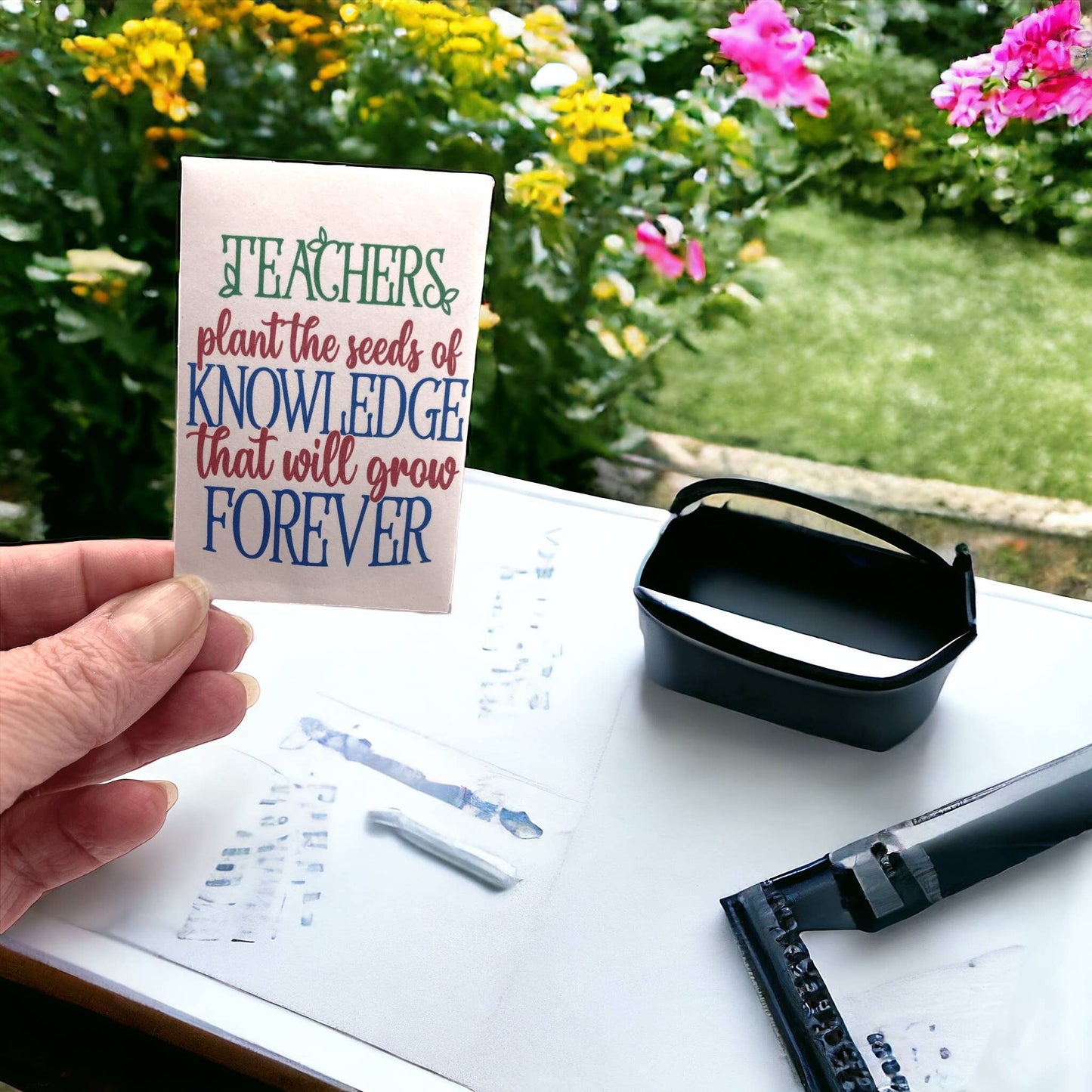 Teacher Gift seed package with Wildflowers