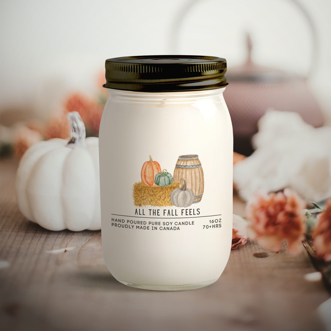 Serendipity Soy Candles - All the Fall Feels: 16oz Jar