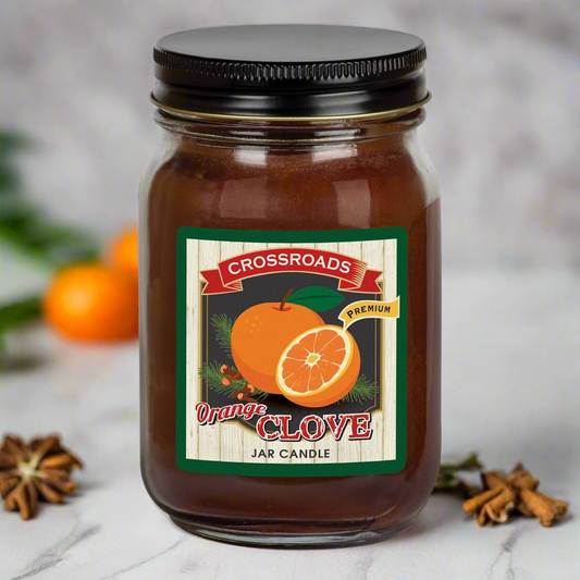 Orange Clove 12oz (Pint) Country Classics Candle by Crossroads