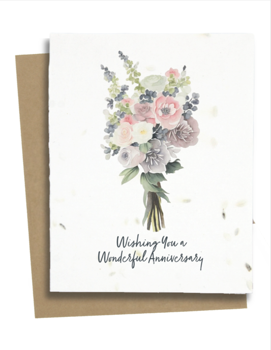 Greet n' Grow Plantable Cards - Anniversary Card: Wildflower