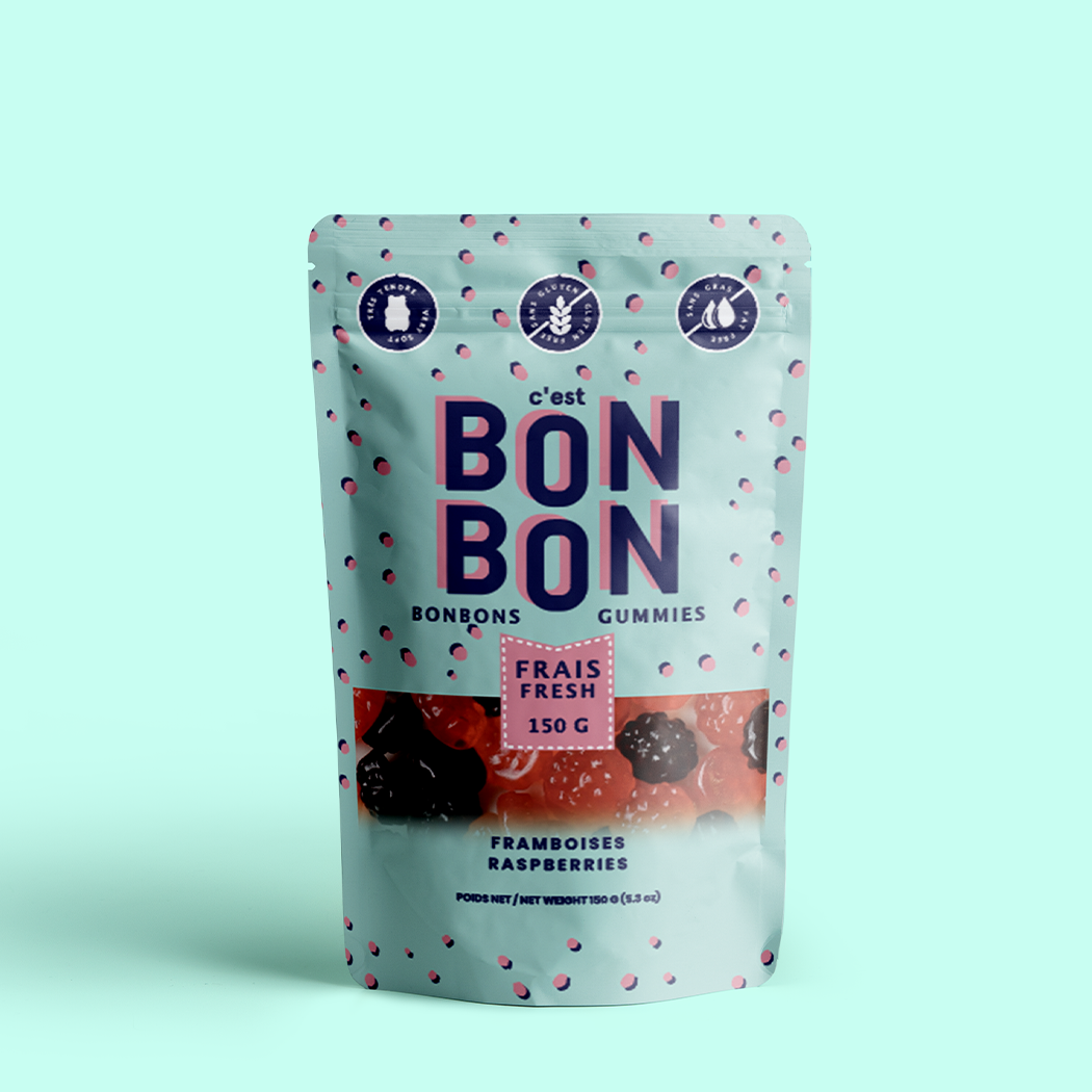 c'est BONBON- Canada - Raspberries - Gummy Candies