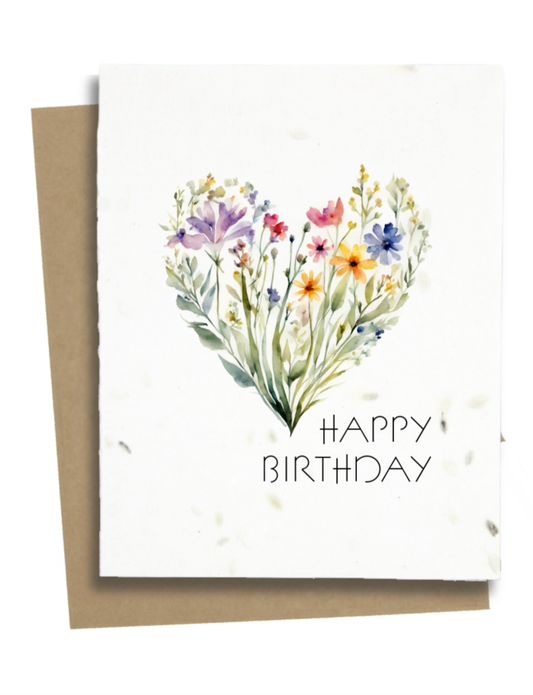 Greet n' Grow Plantable Cards - Happy Birthday Wildflower Card: Wildflower